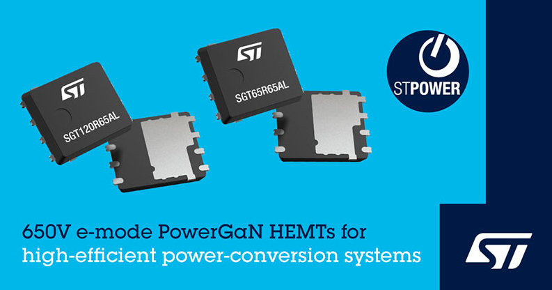 STMICROELECTRONICS BEGINS VOLUME PRODUCTION OF E-MODE POWERGAN HEMT